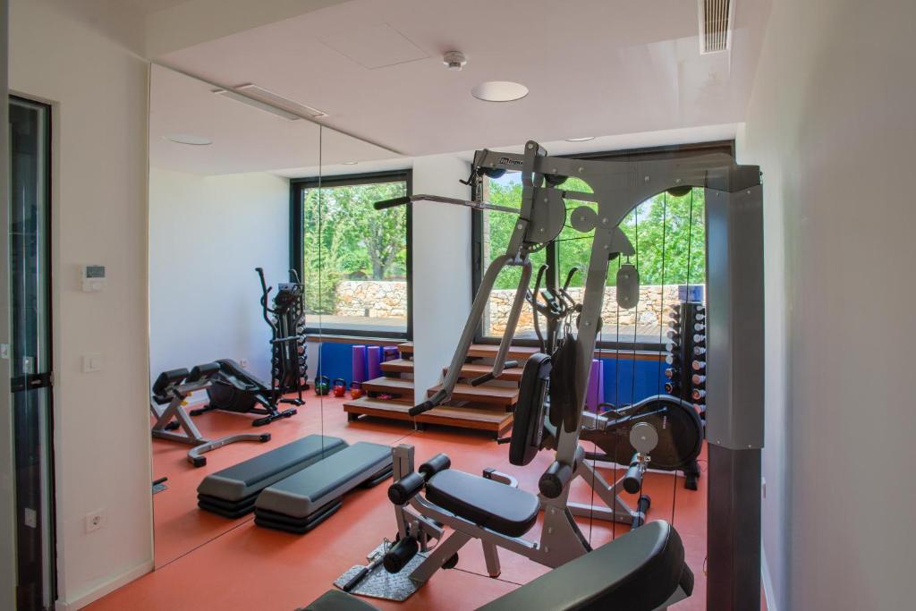 Fitness centrum a/nebo fitness zařízení v ubytování Yellow Tree Jurici Home & Spa