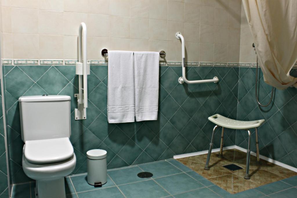 Koupelna v ubytování Tirontillana