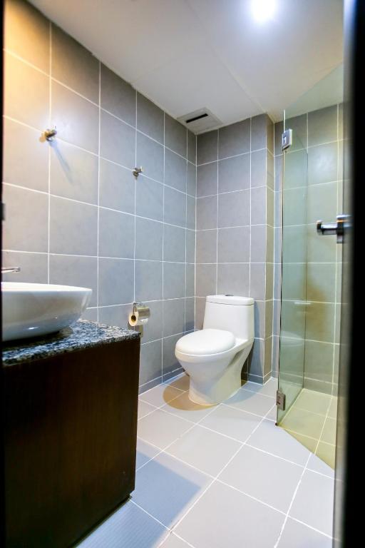 Koupelna v ubytování Hotel Durban