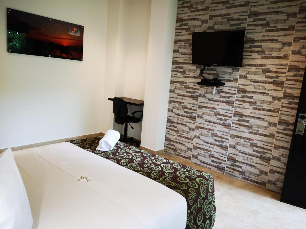TV a/nebo společenská místnost v ubytování Hotel Boutique Duranta