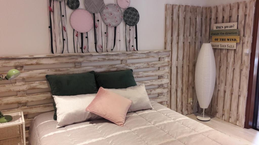 Uma cama ou camas num quarto em Alagoas4Family - Country House