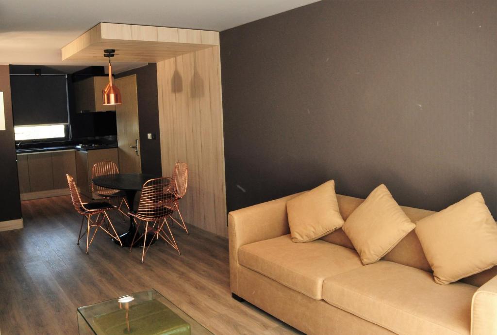 Posezení v ubytování One Nk Apartments