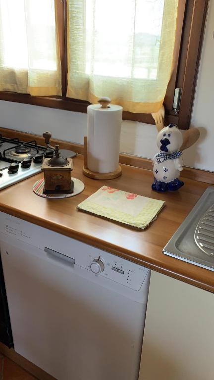 Kuchyň nebo kuchyňský kout v ubytování Agriturismo Mimosa