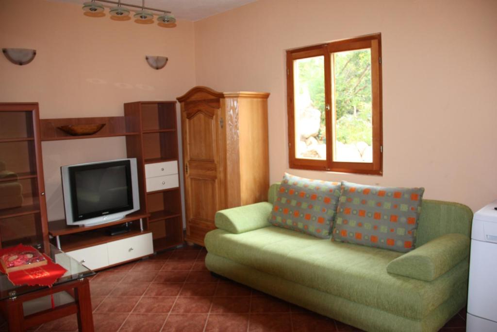 TV a/nebo společenská místnost v ubytování Apartments Risan