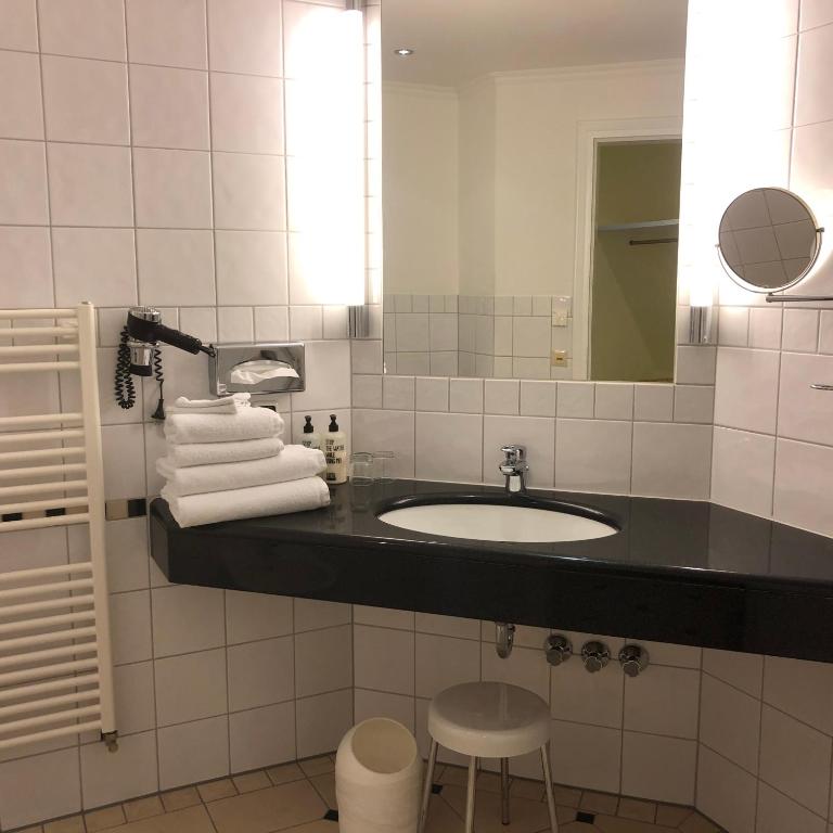 Koupelna v ubytování Hotel Scherf