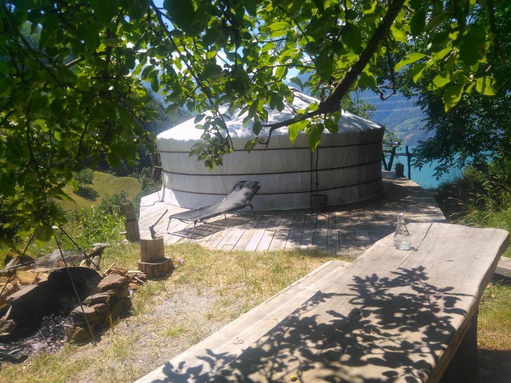 Příroda nedaleko luxury tent