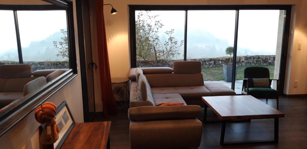 Posezení v ubytování B&B CHEZ FOUCHS - Chambre d'hôtes
