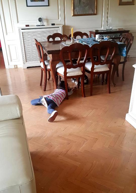 Posezení v ubytování Modern B&B Somosaguas