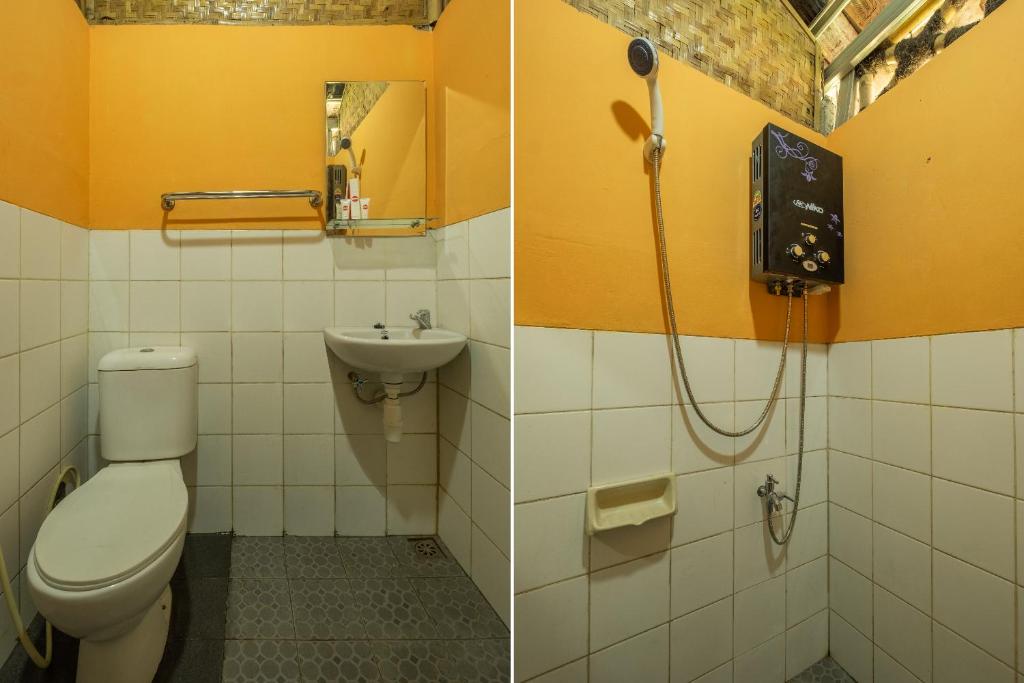 Koupelna v ubytování RedDoorz Plus At Grand Yustik Sukabumi