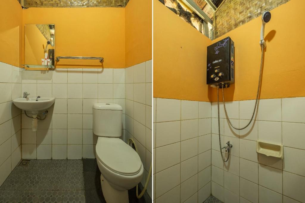 Koupelna v ubytování RedDoorz Plus At Grand Yustik Sukabumi