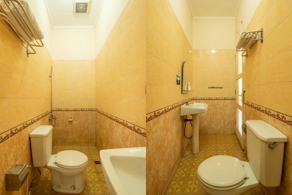 Koupelna v ubytování RedDoorz Plus At Grand Yustik Sukabumi