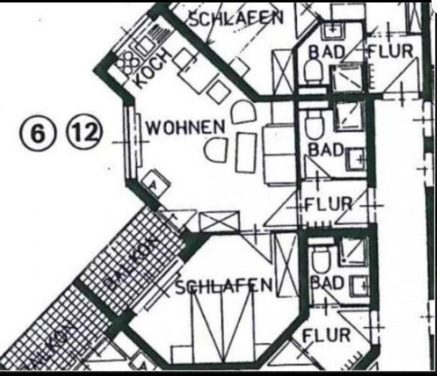 Půdorys ubytování Appartement ZweiteHeimat