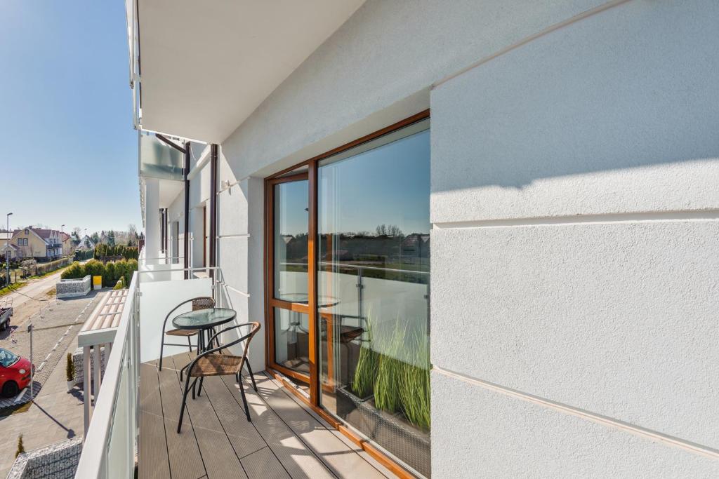 Balkón alebo terasa v ubytovaní Apartamenty Sun & Snow Seaside Grzybowo