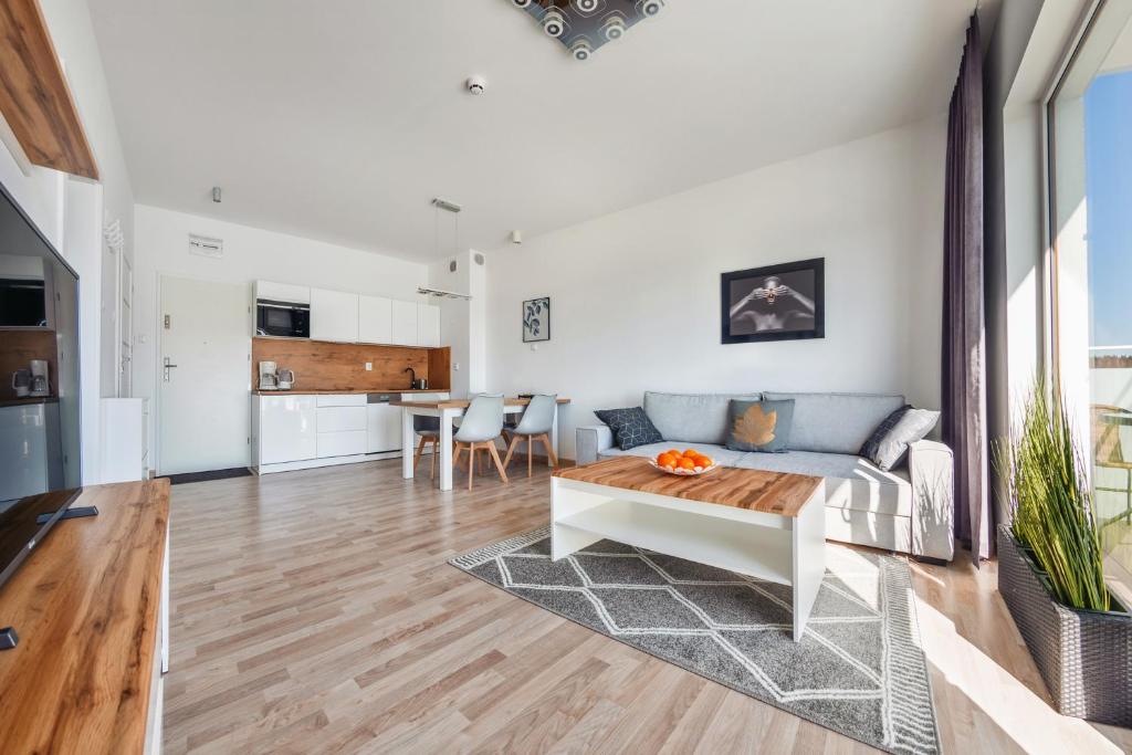 Kuchyňa alebo kuchynka v ubytovaní Apartamenty Sun & Snow Seaside Grzybowo