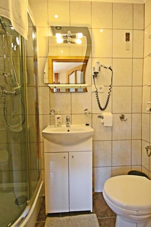 Koupelna v ubytování Willa u Bachledów