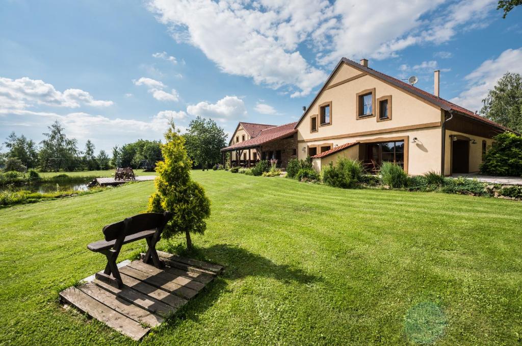 Zahrada ubytování Penzion U Lišky