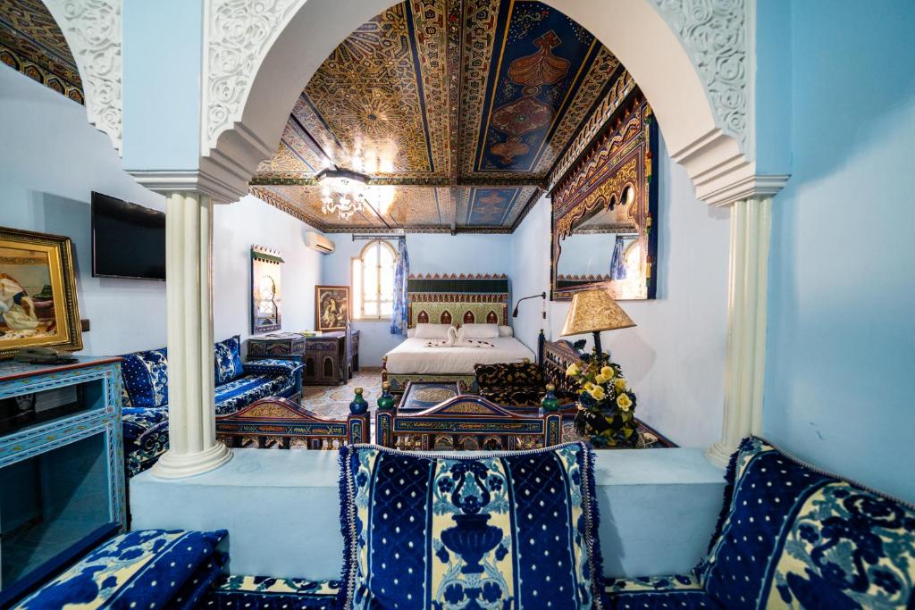 Posezení v ubytování Moroccan House