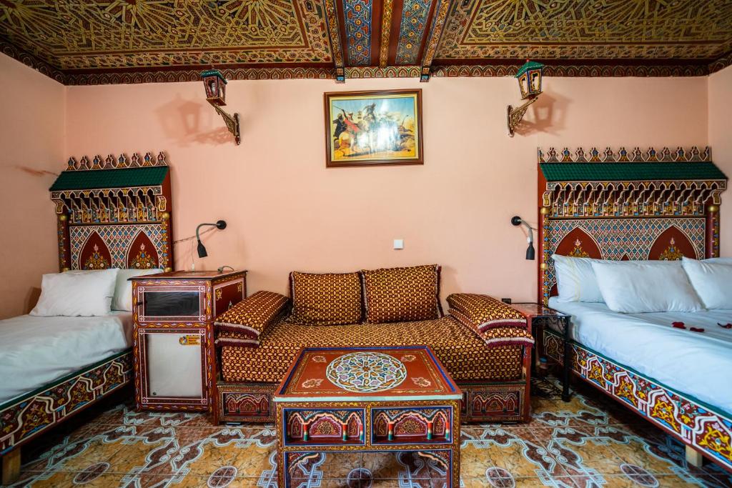 Posezení v ubytování Moroccan House