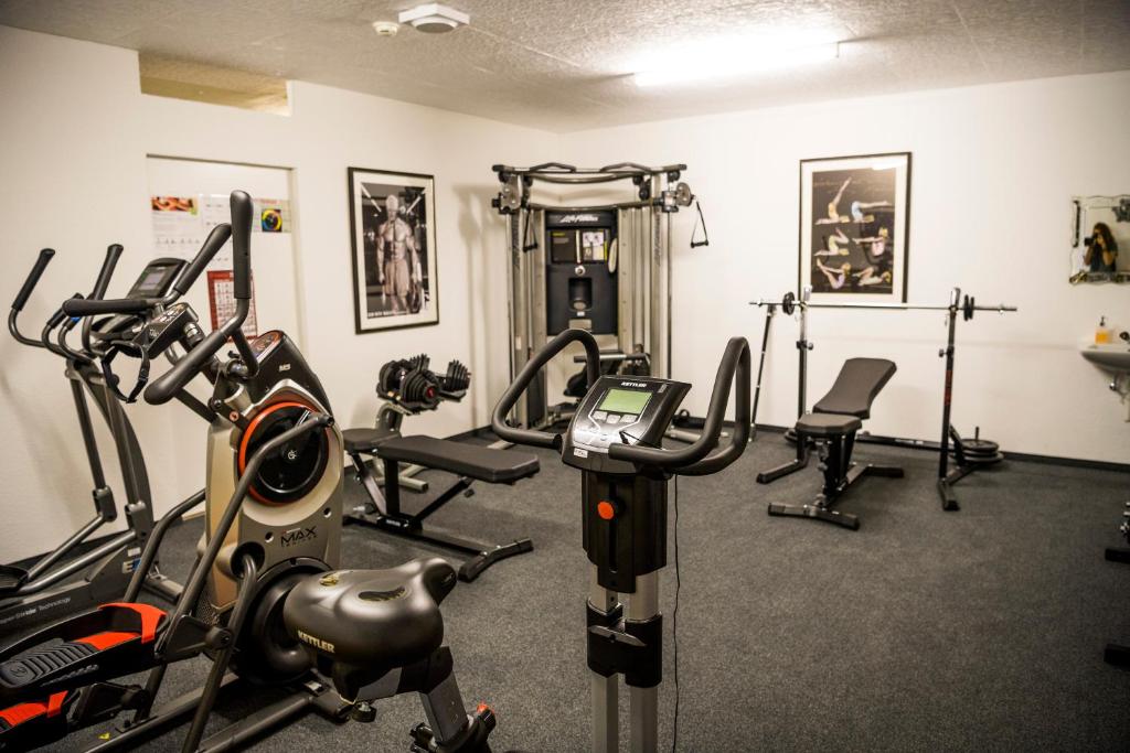 Fitness centrum a/nebo fitness zařízení v ubytování Hotel & Bildungszentrum Matt