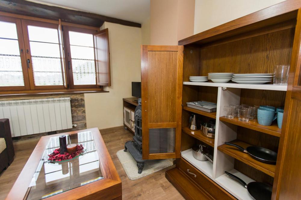 Kuchyň nebo kuchyňský kout v ubytování Apartamentos Casa Mateo