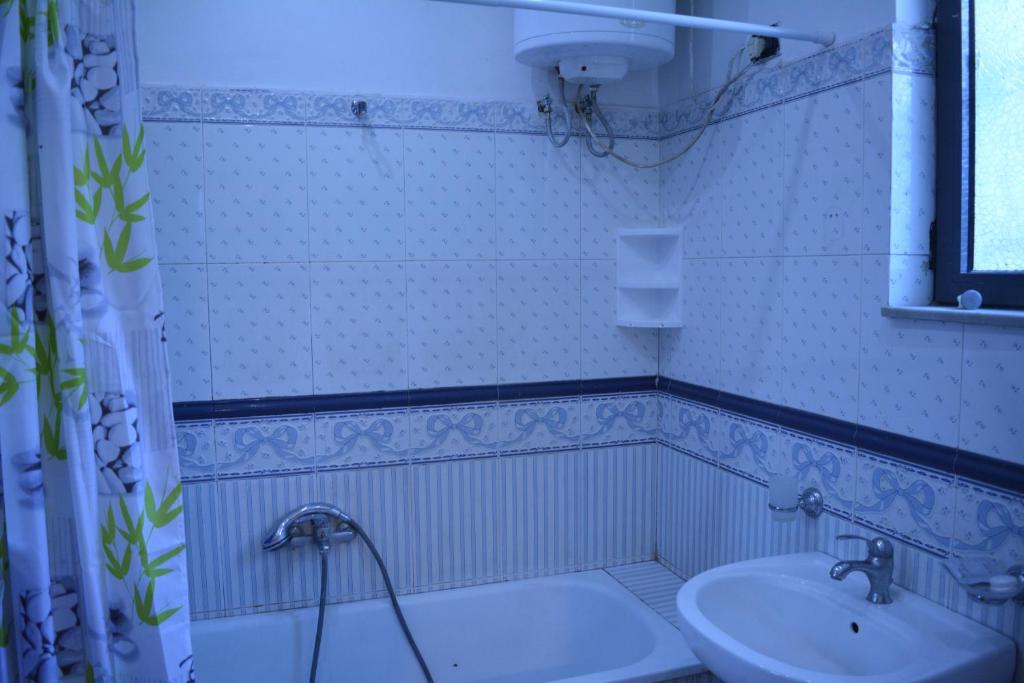 Koupelna v ubytování Hotel Republika