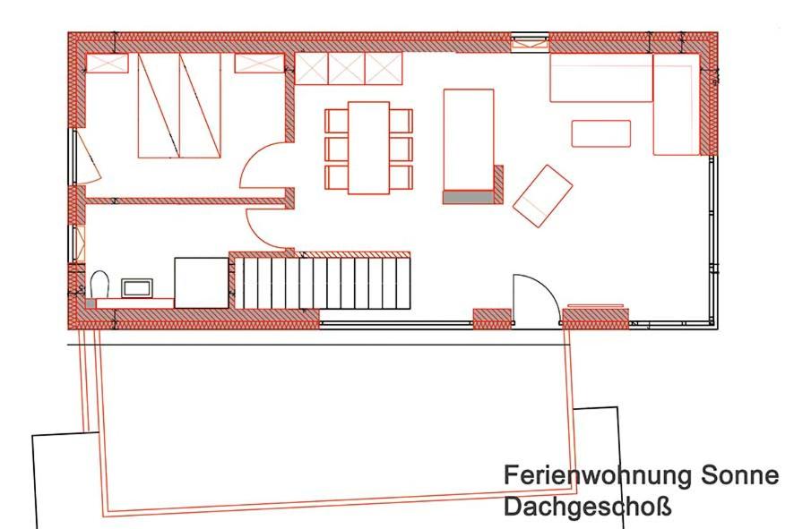 Půdorys ubytování Ferienwohnung Sonne