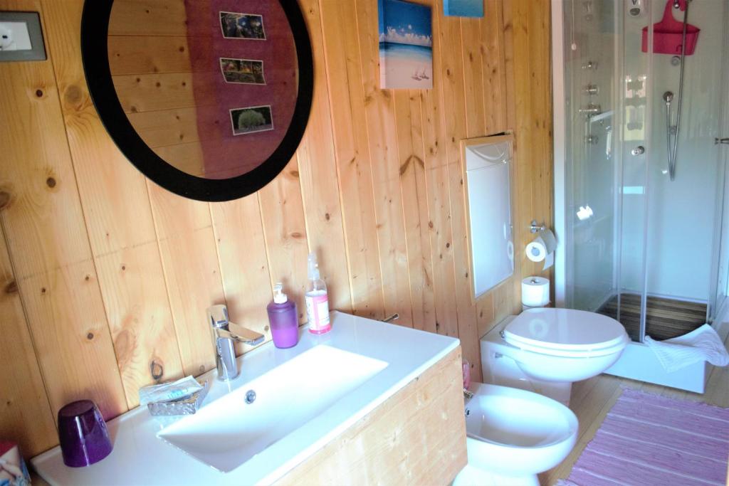 Koupelna v ubytování B&B Cappuccini