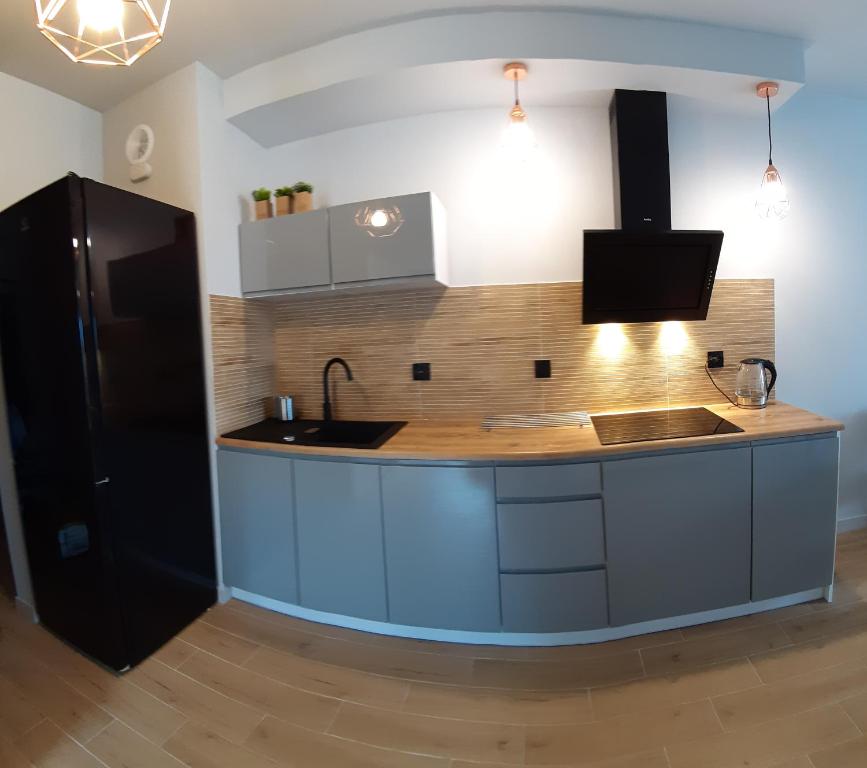 Kuchyňa alebo kuchynka v ubytovaní Apartament Nr 16 Szklarska Poręba