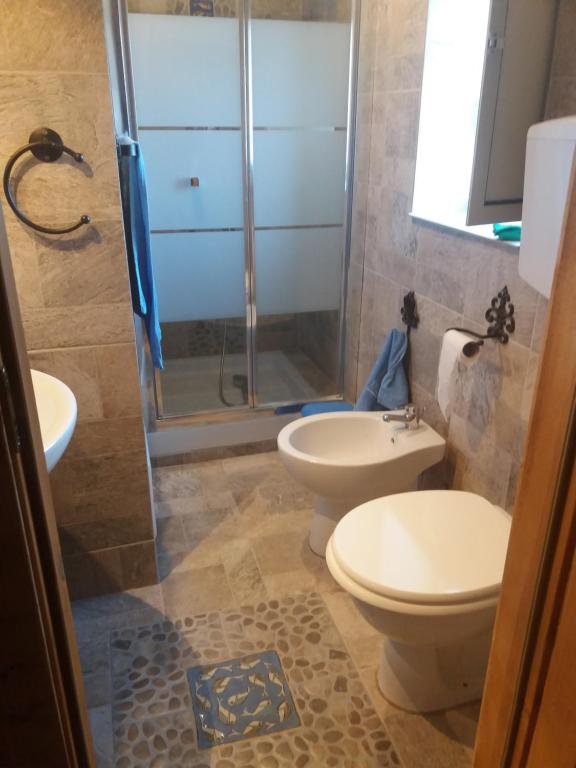 A bathroom at Torre Vallelunga