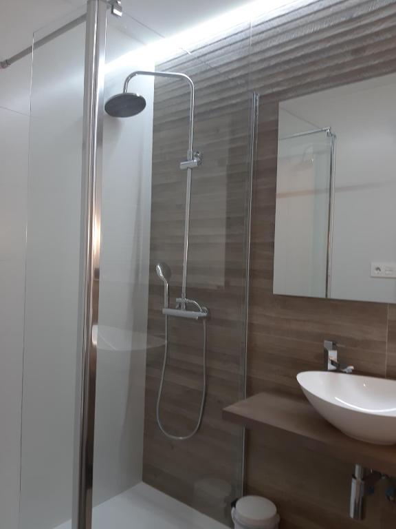 A bathroom at La parada de Conde Aranda