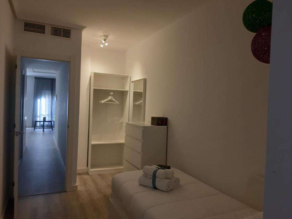 A bed or beds in a room at La parada de Conde Aranda