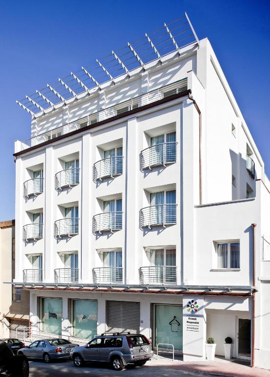 Budova, kde se aparthotel nachází