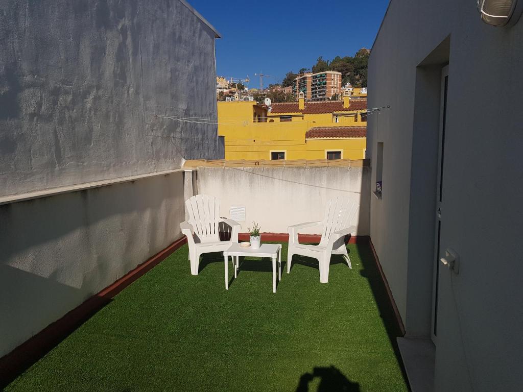 Balkón nebo terasa v ubytování Apartamentos Chuita Playa