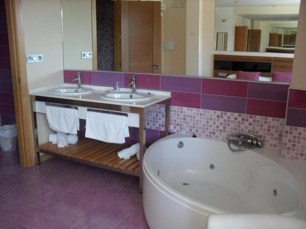Koupelna v ubytování Hotel El Cruce Moraleda