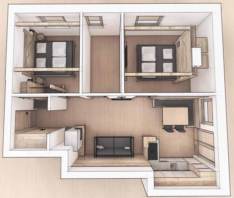 Apartments Riega - Two-Bedroom Apartment