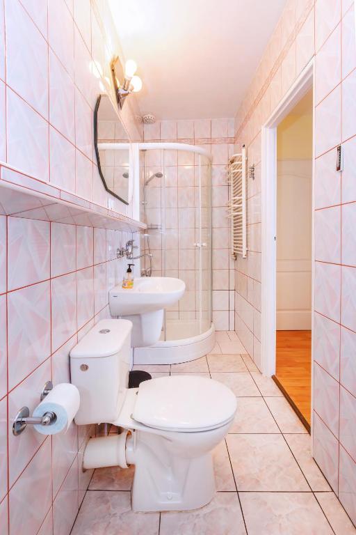 Kúpeľňa v ubytovaní Apartament Albatros