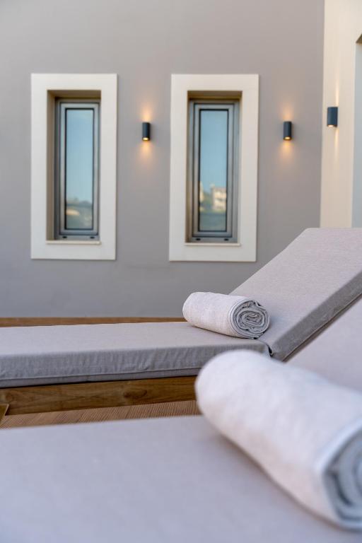 Posteľ alebo postele v izbe v ubytovaní Villa Grande Crete