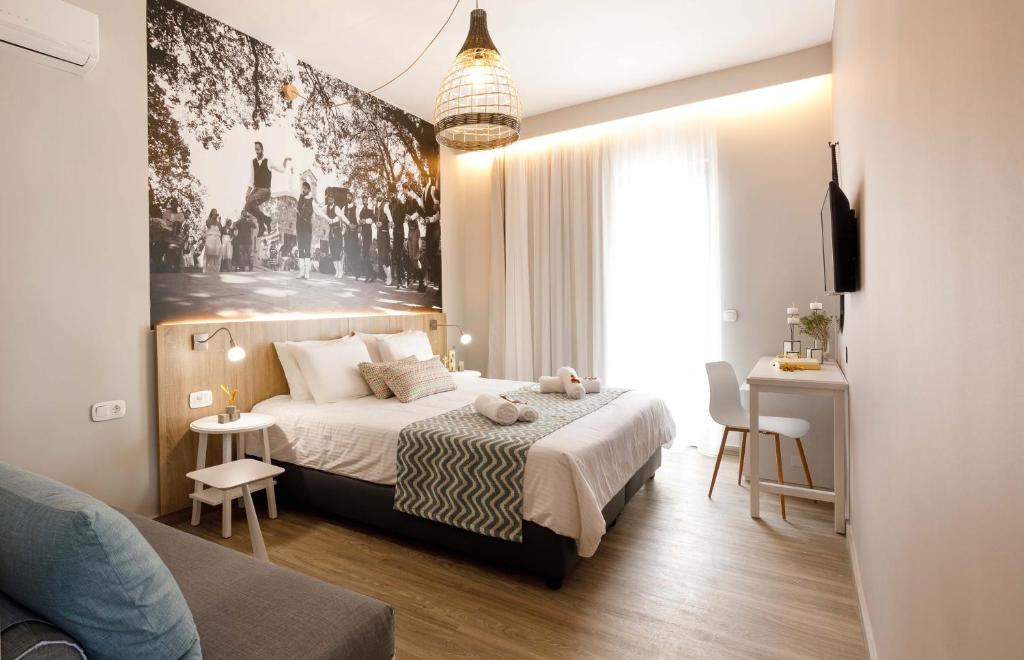 Postel nebo postele na pokoji v ubytování Sofia Hotel