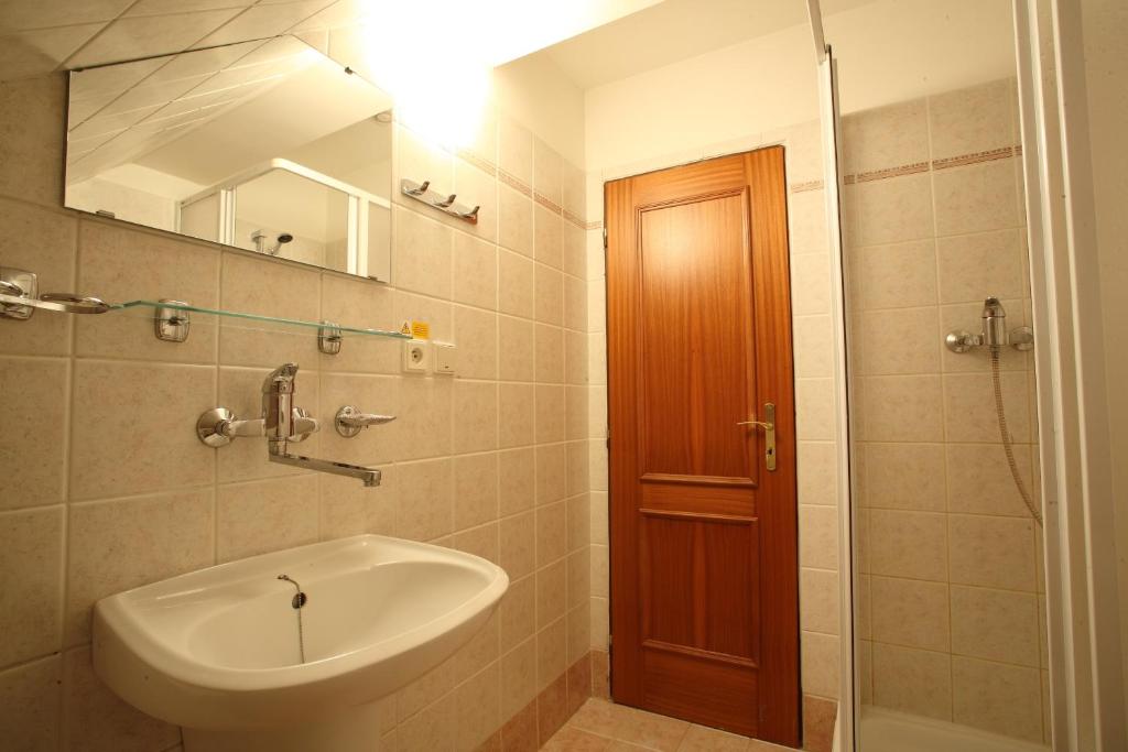 Koupelna v ubytování Hotel U Černého orla