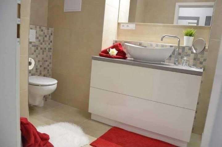 Koupelna v ubytování Apartmán Lucie