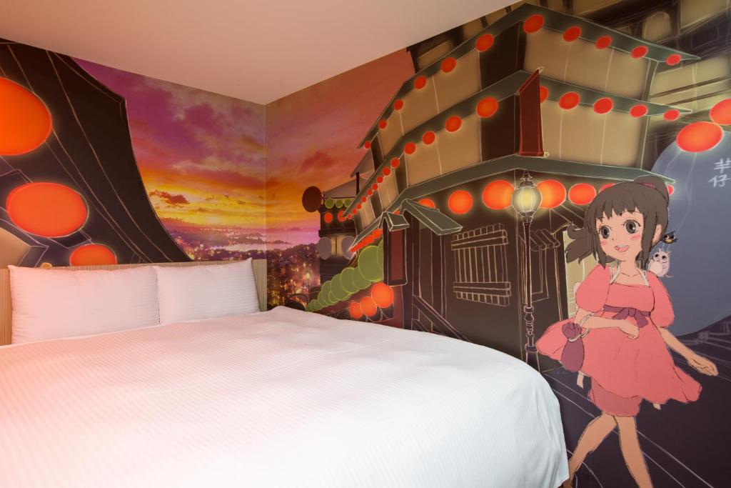 Postel nebo postele na pokoji v ubytování Morwing Hotel - Culture Vogue