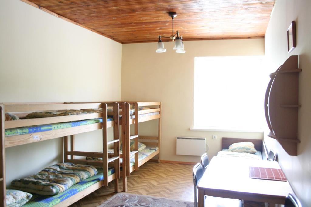 Postel nebo postele na pokoji v ubytování Fortuna Hostel