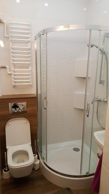 Kúpeľňa v ubytovaní Apartament Chlebnicka