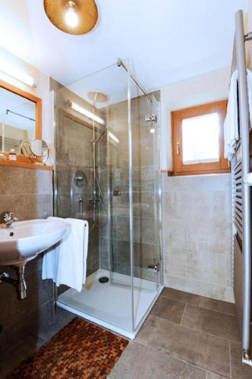 Koupelna v ubytování Ferienappartements Landhof