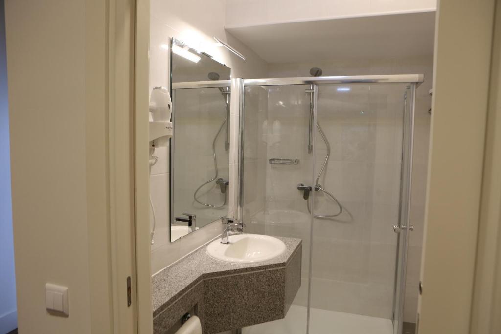 Koupelna v ubytování Hotel Solar do Rebolo