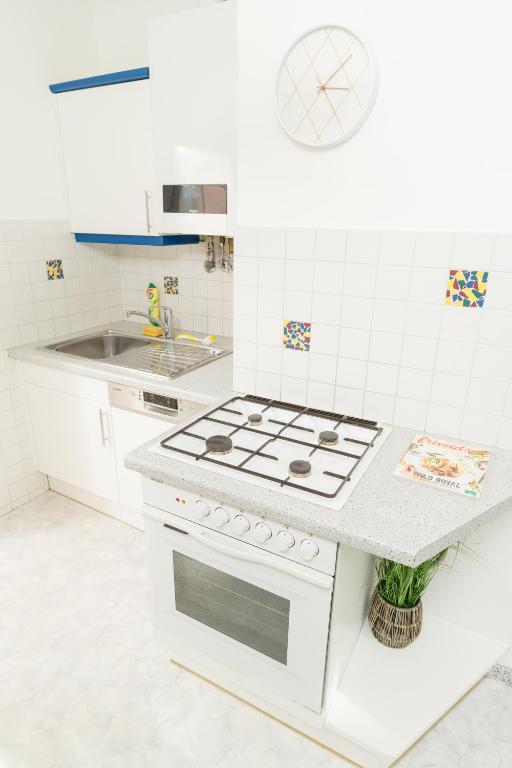 Kuchyňa alebo kuchynka v ubytovaní Szene Wien Apartment