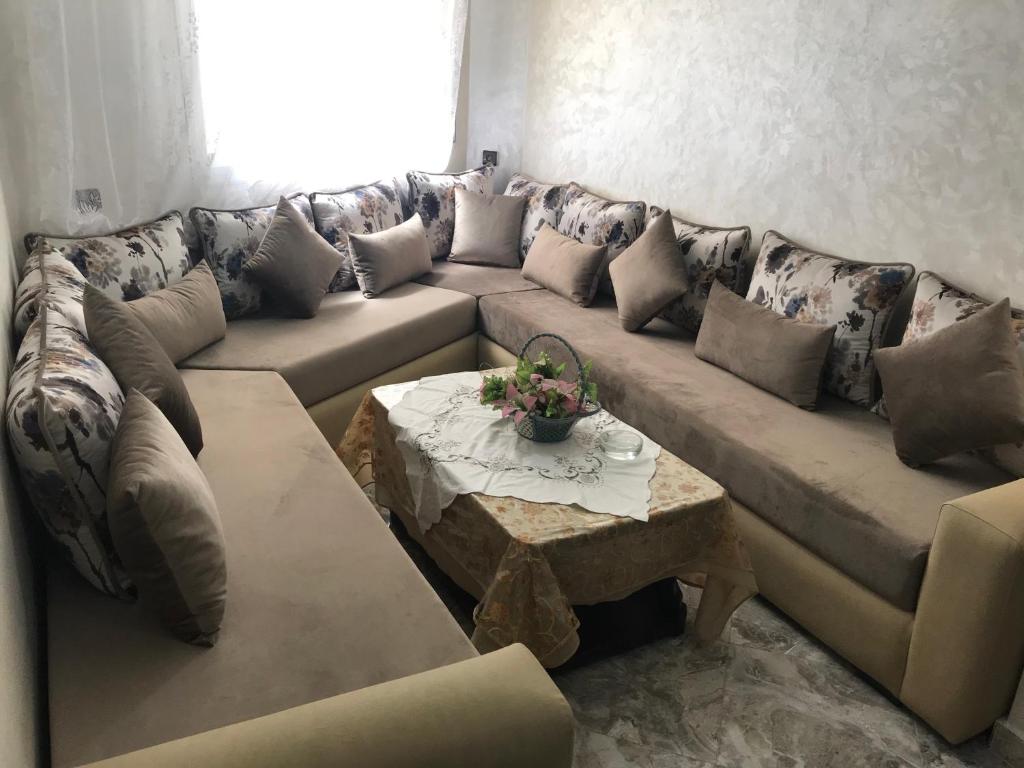 Posezení v ubytování Appartements M'diq