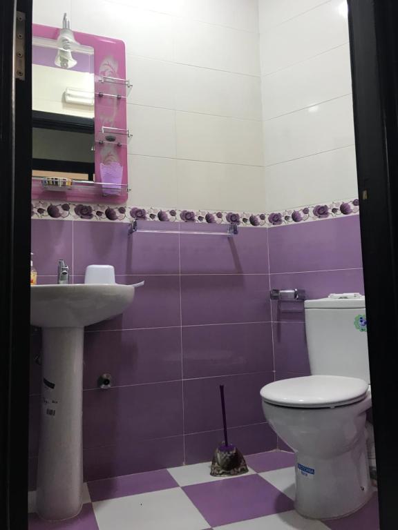 Koupelna v ubytování Appartements M'diq