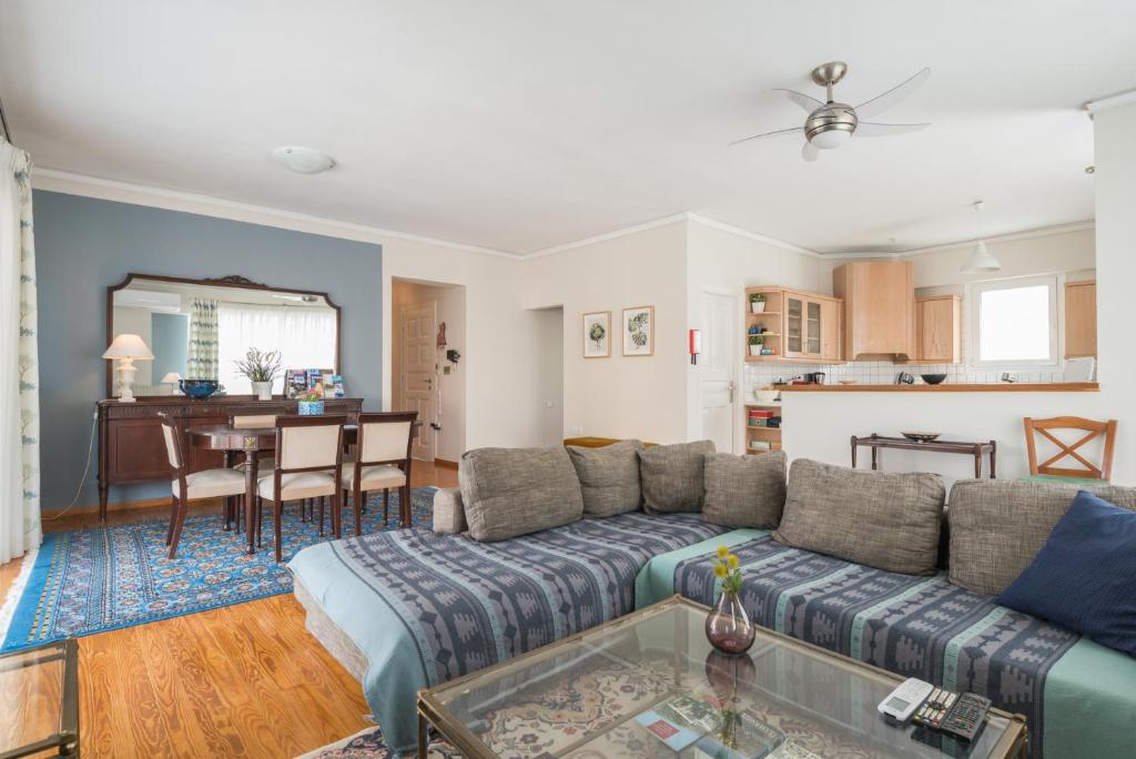 Χώρος καθιστικού στο Comfortable spacious apartment at central position / FIL27