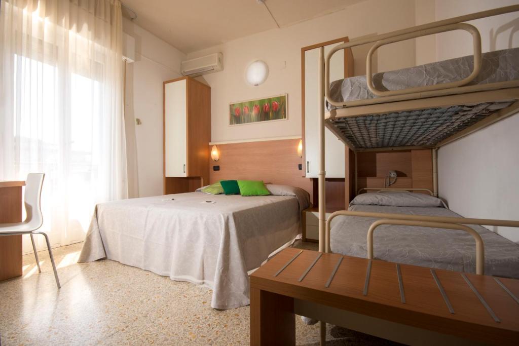 Postel nebo postele na pokoji v ubytování Hotel Veliero